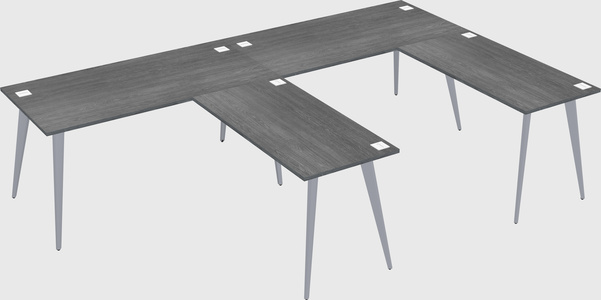 Modern l-shaped office desk