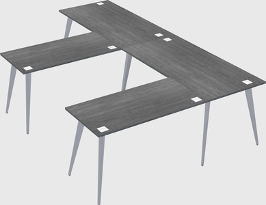 Modern l-shaped office desk