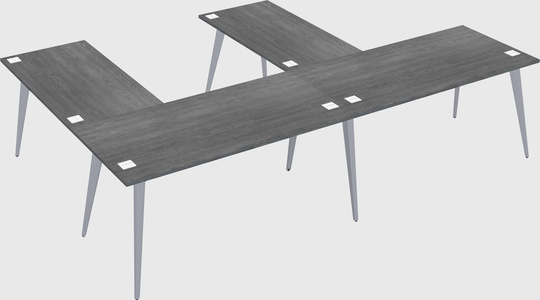 Modern l-shaped office desk