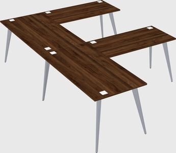 Modern l-shaped office desk