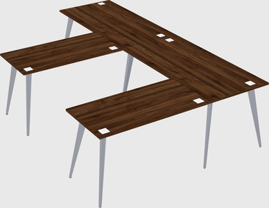 Modern l-shaped office desk
