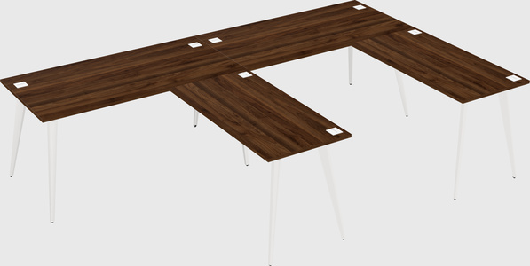 Modern l-shaped office desk