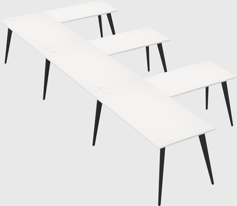 Modern l-shaped office desk