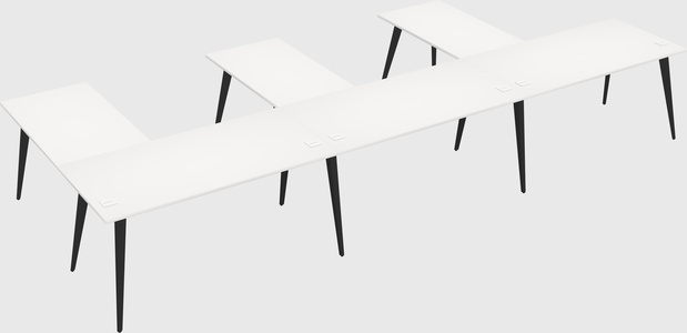 Modern l-shaped office desk