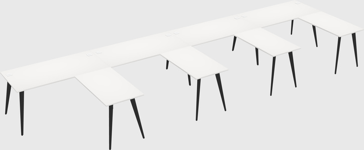 Modern l-shaped office desk