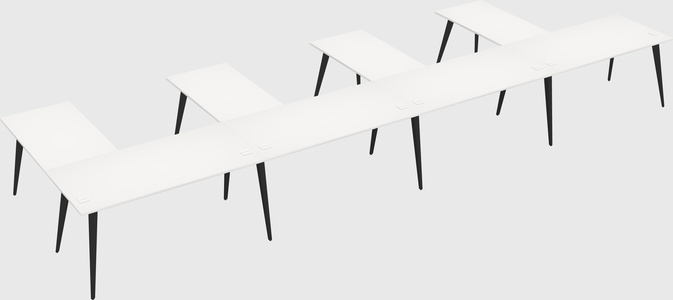 Modern l-shaped office desk