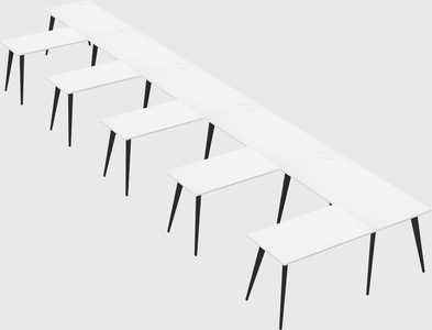 Modern l-shaped office desk
