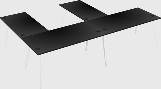 Modern l-shaped office desk