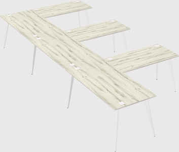 Modern l-shaped office desk