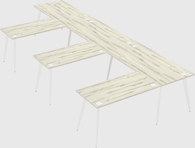 Modern l-shaped office desk