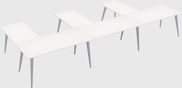 Modern l-shaped office desk