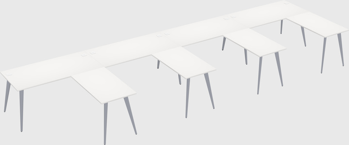 Modern l-shaped office desk