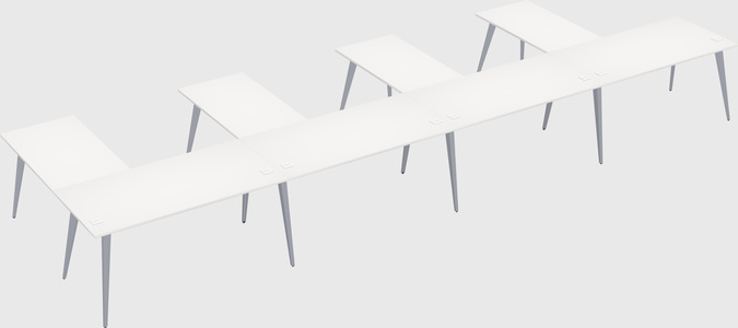 Modern l-shaped office desk