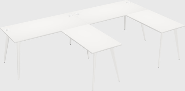 Modern l-shaped office desk