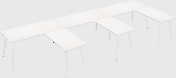 Modern l-shaped office desk
