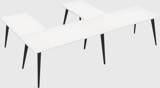 Modern l-shaped office desk