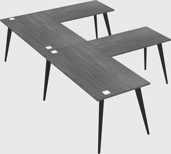 Modern l-shaped office desk
