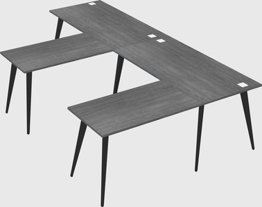 Modern l-shaped office desk