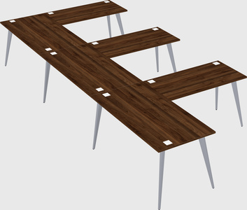 Modern l-shaped office desk