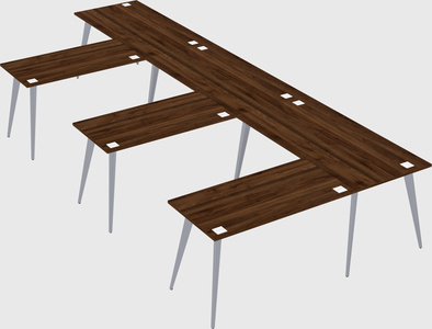 Modern l-shaped office desk