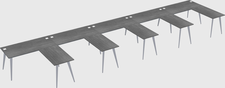 Modern l-shaped office desk