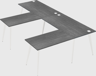 Modern l-shaped office desk