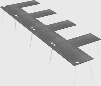 Modern l-shaped office desk