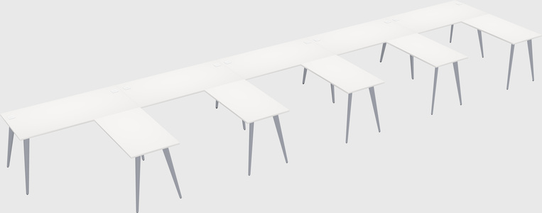 Modern l-shaped office desk