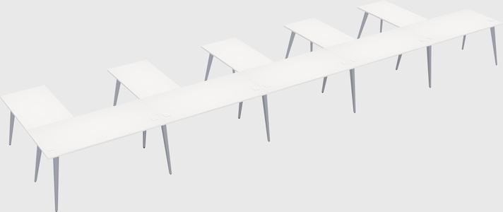 Modern l-shaped office desk