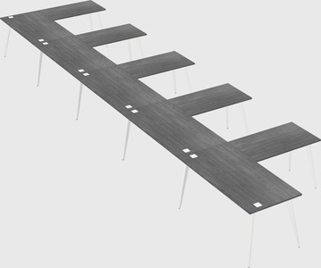 Modern l-shaped office desk