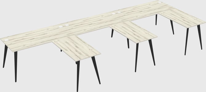 Modern l-shaped office desk