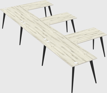 Modern l-shaped office desk