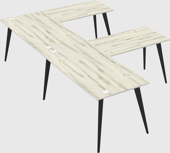 Modern l-shaped office desk