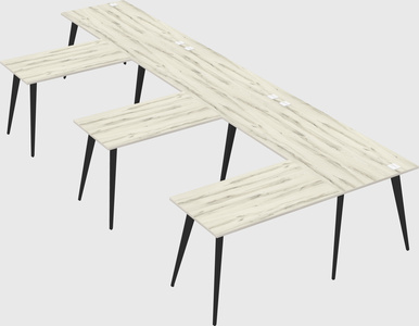Modern l-shaped office desk