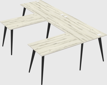 Modern l-shaped office desk