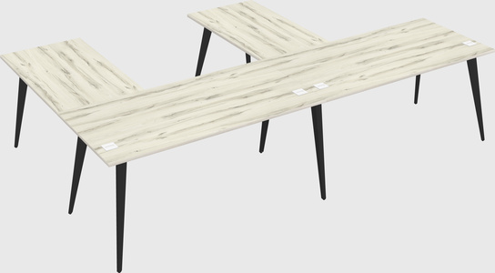Modern l-shaped office desk