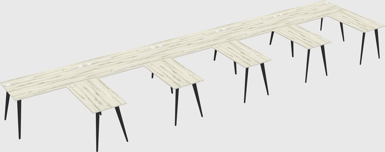 Modern l-shaped office desk