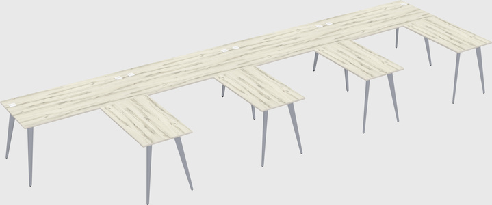 Modern l-shaped office desk