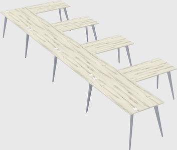 Modern l-shaped office desk