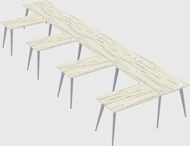 Modern l-shaped office desk