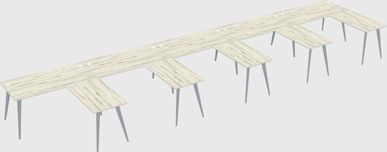 Modern l-shaped office desk