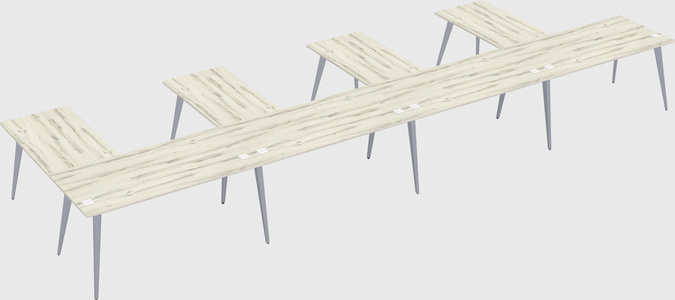Modern l-shaped office desk