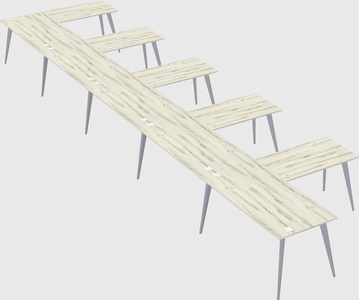 Modern l-shaped office desk