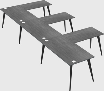 Modern l-shaped office desk