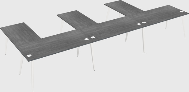Modern l-shaped office desk