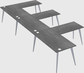 Modern l-shaped office desk