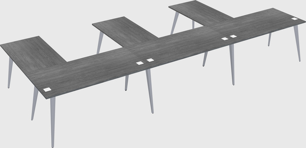 Modern l-shaped office desk