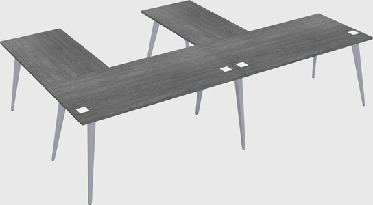 Modern l-shaped office desk