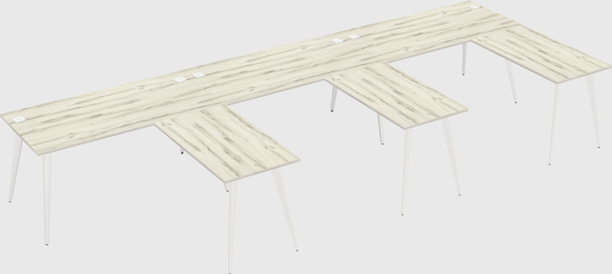 Modern l-shaped office desk
