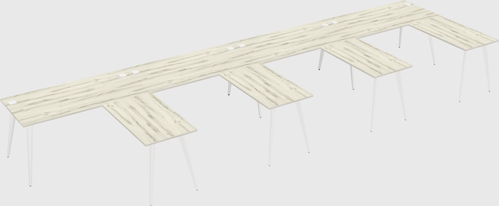 Modern l-shaped office desk
